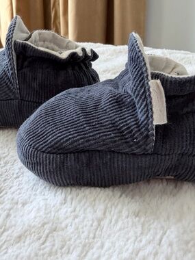 Pehr Corduroy Bootie Slippers in Navy
